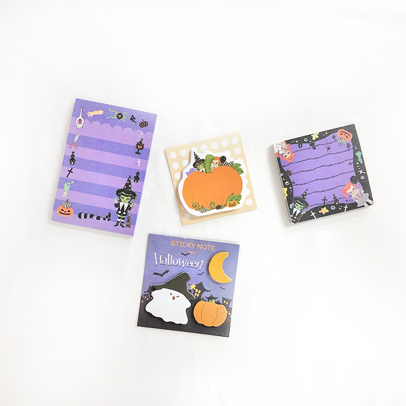 Multi-style Pet Memo Index ECO-Friendly Cute Halloween Sticky Notes Memo Pad