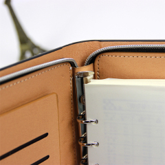 Cuaderno multifunción de cuero PU con logotipo personalizable de nuevo diseño negro 2021 con calculadora