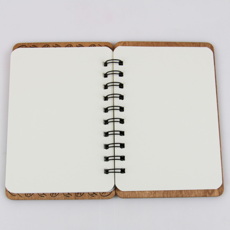Wholesale Wooden Spiral Notebook Set with Pen