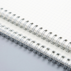 Einfache transparente PP-Abdeckungs-Spiralen-Notizbuch-Hardcover-Büro-Schreibens-Tagebuch-Betreff-Notizbuch-Zusammensetzungs-Buch des Großhandels