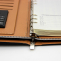 2021 Black New Design Customizable Logo PU Leather Multi-function  Notebook with Calculator