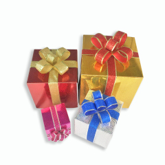 Boîte-cadeau d'emballage de Noël en carton de papier mat personnalisé de luxe en gros