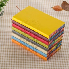 Оптовый пользовательский блокнот дневник красочный ноутбук в твердом переплете модный блокнот из искусственной кожи A6