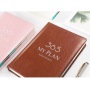2022 China Pink Supplier Wholesale  A5 Perfect Binding PU Leather Dairy  Planner Notebook