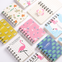 2021 New Fashion Low MOQ custom Cover Paper Mini Cute Journal Spiral Notebook
