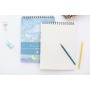 Sprial Notebook Water Color A4 Custom Printed Sketchbook Personalized High Quality Supplier