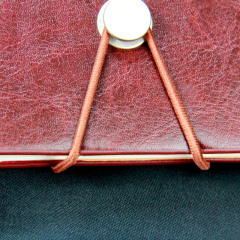 A4 A5 A6 PU Кожаный чехол Настраиваемый логотип печати Школьная тетрадь с повязкой