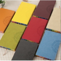 Carnet de notes personnalisé en gros carnet de notes coloré cahier à couverture rigide à la mode cahier en cuir A6