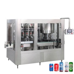 Hot selling price low can gas filling machine made in China beer filling production line