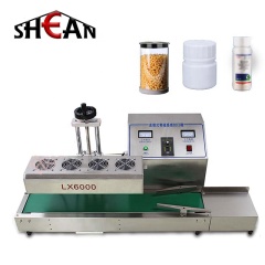 Plastic Round Bottle Capping Cans Continuous Induction Bottle Sealer Aluminum Foil Film Sealing Machine