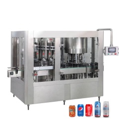 2021 New type cans of carbonated beverage beer/Sprite/Coke automatic carbonated can filling beer canning machine