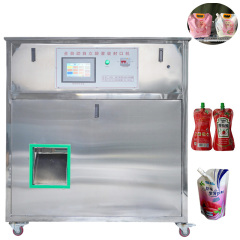 Plastic food drink milk juice water standup pouch filling machine spout pouch filling and capping machine