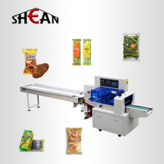 Servo Drive Flow Wrapping Machine Automatic Horizontal Pillow Pouch Packing Machine