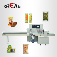 Multifunction automatic bread food horizontal modified atmosphere packaging machine for pizza