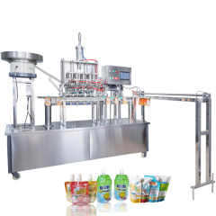 China Supplier Automatic standup bags Juice Milk Liquid Spout Pouch Filling Machine stand pouch packing machine