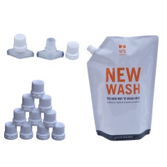 Automatic juice milk water drink liquid plastic Doypack pouch filling machine Tomato Sauce spout pouch filling machine