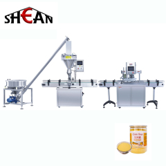 عالية السرعة التلقائي زجاجة صغيرة جرة الطحين الفلفل الحار الملح التوابل بروتين الحليب مسحوق القهوة ملء خط آلة التعبئة