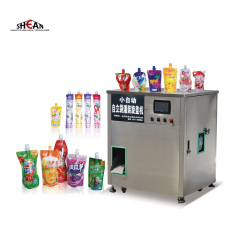Automatic Spout Pouch Liquid Water filling and capping machine Mango Juice stand up  pouch filling and sealing machine