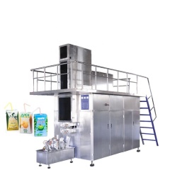 Fully Automatic Milk Juice Sealing Machine 250ML Carton Box Aseptic Filling Machine