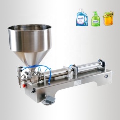 Small horizontal type paste and liquid dual use ice cream water honey juice tomato filling machine