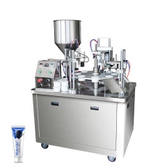 أنبوب بلاستيكي لختم معجون الأسنان معدات تغليف مستحضرات التجميل آلة تعبئة كريم