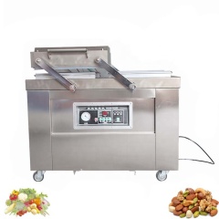 مزدوجة حالة العمودي السدادة الأسماك الجافة التلقائي فراغ آلة التعبئة والتغليف فراغ