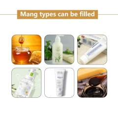 معجون من النوع الأفقي الصغير والسائل ذو الاستخدام المزدوج ، آلة تعبئة عصير الطماطم والعسل والآيس كريم