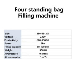 China Supplier Automatic standup bags Juice Milk Liquid Spout Pouch Filling Machine stand pouch packing machine