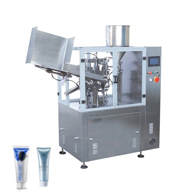 Toothpaste Tube Soft Cosmetic Cream Paste Tube Filling Sealing Machine Fully Automatic Plastic Shampoo