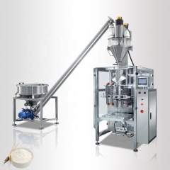 304 آلة تعبئة مسحوق دقيق قمح الكسافا العمودي الأوتوماتيكية بالكامل