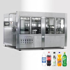 Drink Filling Carbonated Line Carbonated Beverage Canning Machine Automatic Isobaric Pressure Soft Drink Filling Machine / Carbo