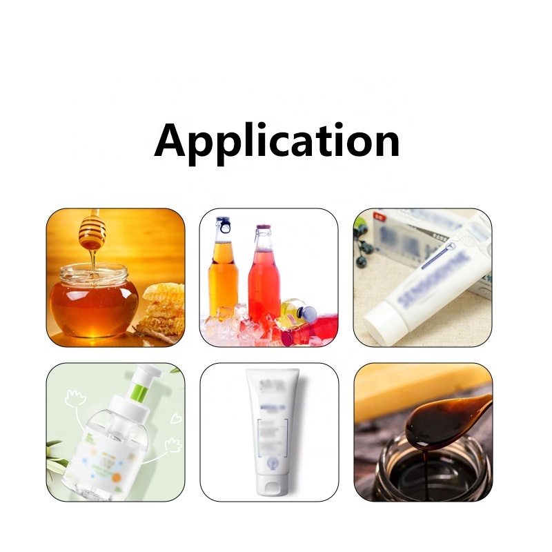 Straight line paste filling machine disinfection sauce bottle machine