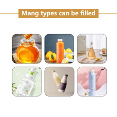 A02 دليل صغير صلصة الشامبو العطور المشروبات حليب العسل عصير الماء السائل لصق الزجاج يمكن تعبئة آلة تعبئة