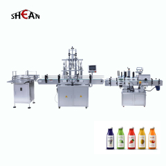 Liquid Filling Machine Automatic / Juice Milk Water Bottle Filling And Labeling Machine