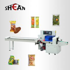 Pillow type fruit pharmaceuticals soft candy packaging machine