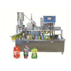 Automatic liquid drink water Juice milk doypack stand up Bag plastic rotary spout pouch filling machines