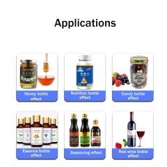 منضدة علوية زجاجية مستديرة علب زجاجة نبيذ ملصق آلي لزجاجة الزيت العطري آلة وسم للزجاجات المستديرة