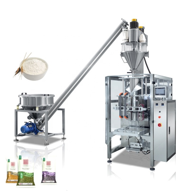Automatic 0.5-20g auger small milk spice powder filling machine for cosmetic powder