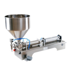 Semi Automatic Stainless Steel Food honey stick cream heating tank Paste Filling Machine Price