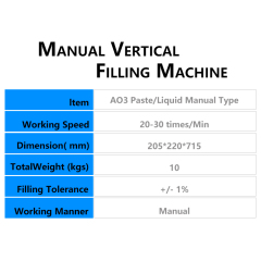 آلة تعبئة العسل اليدوية نصف الأوتوماتيكية للأعمال الصغيرة