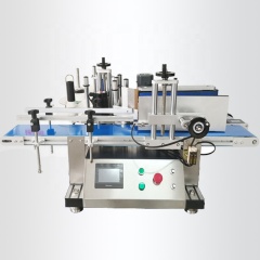 Bench Top Round Glass Jar Cans Wine Bottle Sticker Automatic Essential Oil Bottle Labeling Machine For Round Bottles