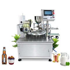 كوب صغير عصير بلاستيك سائل جيلي زبادي عسل كوب ماء تعبئة وختم آلة