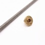Stainless steel screw t8 Thread 8mm Length 350mm trapezoidal spindle screw with copper nut Lead Screw