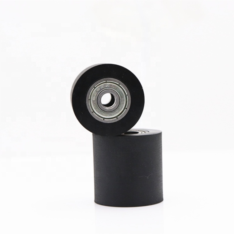 5mm polyurethane coated bearings roller pulley PU pulley bearing with size 5*40*30mm