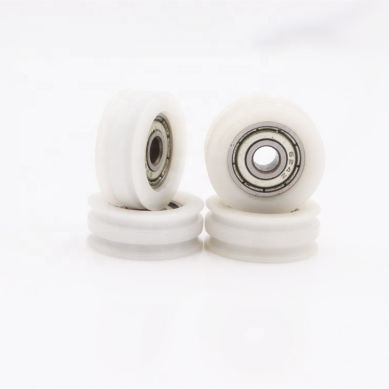 604 624 bearing W groove small plastic door roller nylon sliding door wheels door & window roller