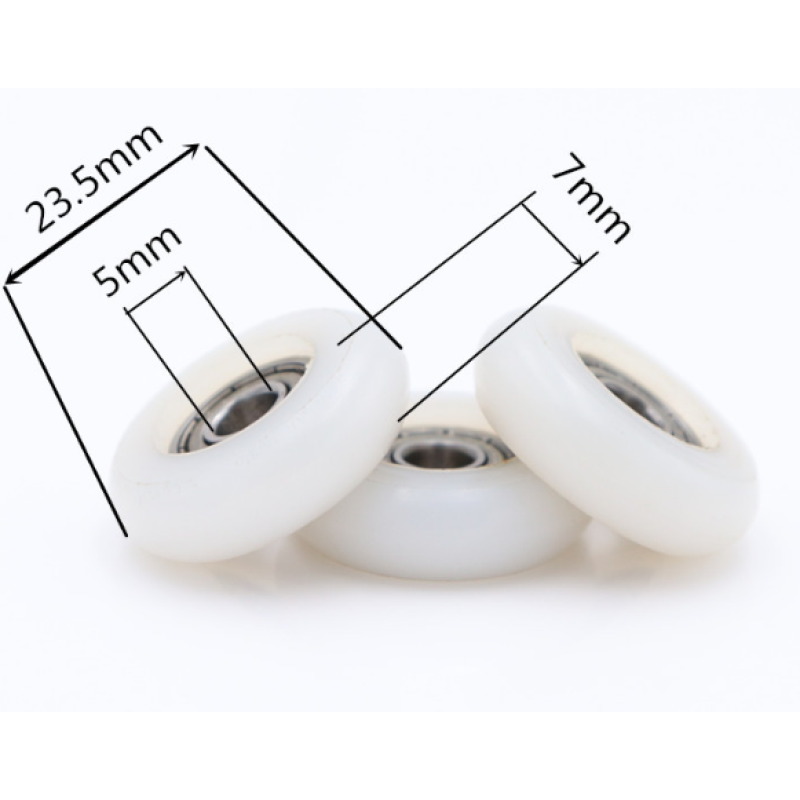 small nylon roller wheel shower door glass fittings wheel roller