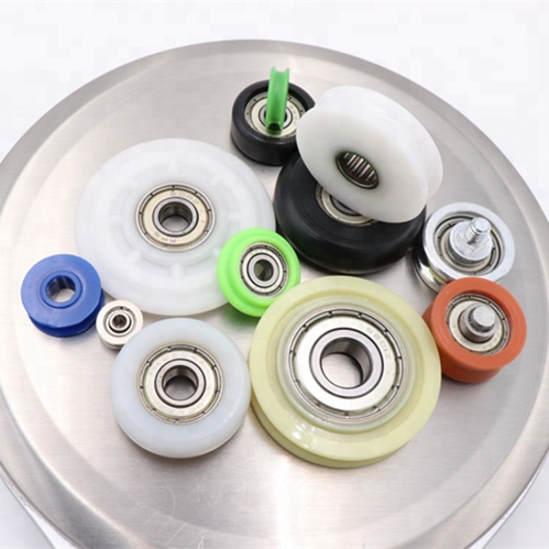 hardware balcony plastic pulley wardrobe folding door fittings
