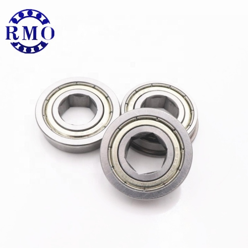 China bearing supplier 0.5 inch Hexagon Bearing FR8ZZ FR8 1/2'' inch bearing for robot hex bearing 12.75*28.575*7.938mm