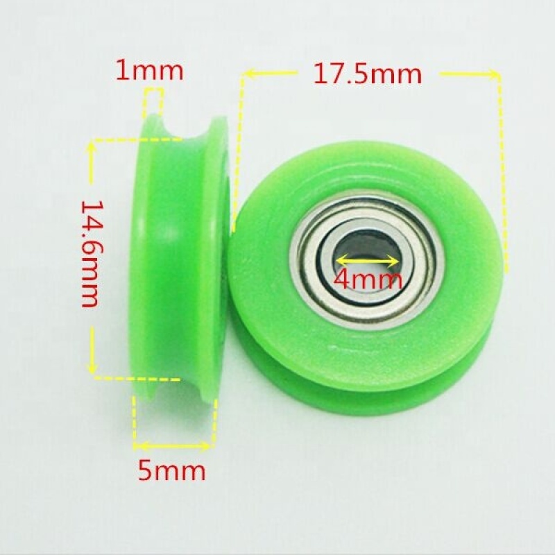 small plastic roller plastic wheels for toys u groove nylon roller wheel