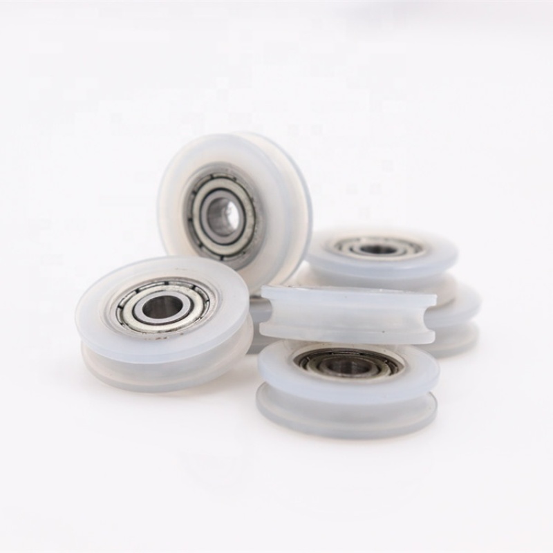 Factory supply roller wheel plastic pulley 604ZZ mini nylon pulley bearing wheel with 4*18*5mm